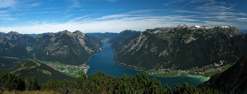 Pertisau and Achensee from Barenkopf