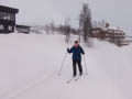Mum skiing at Beitostolen