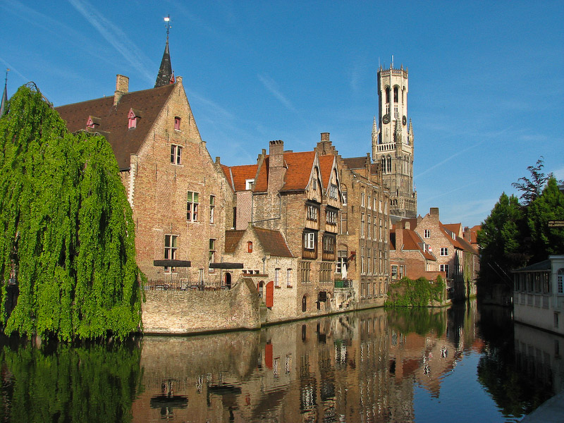 Bruges - Canal View of Belfort
