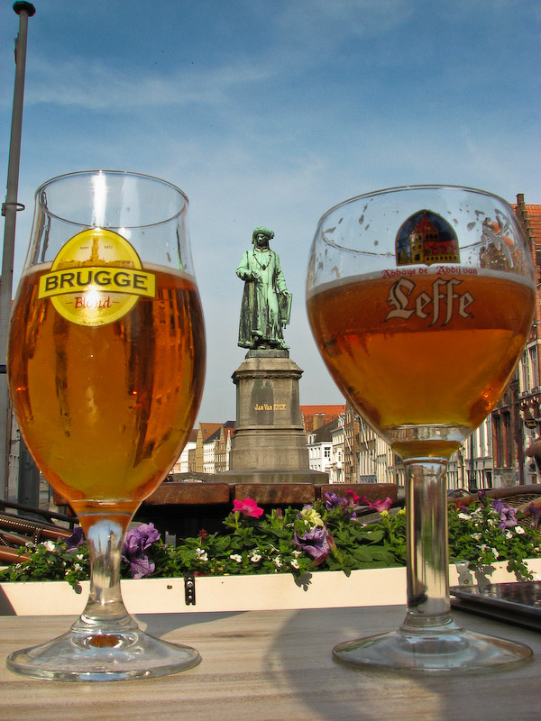 Bruges - Beer in Jan van Eyckplein