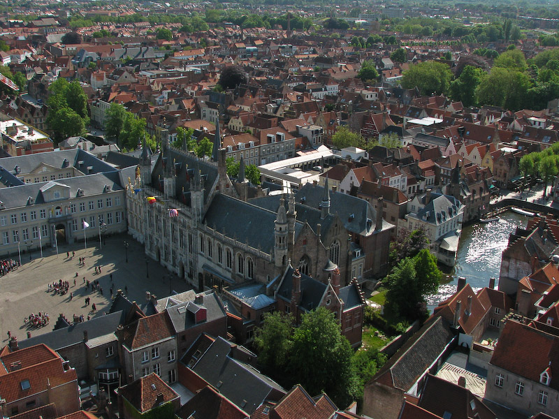 Bruges - Stadhuis from Belfort