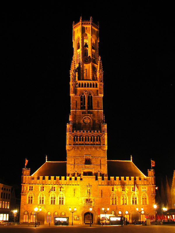 Bruges - Belfort by night