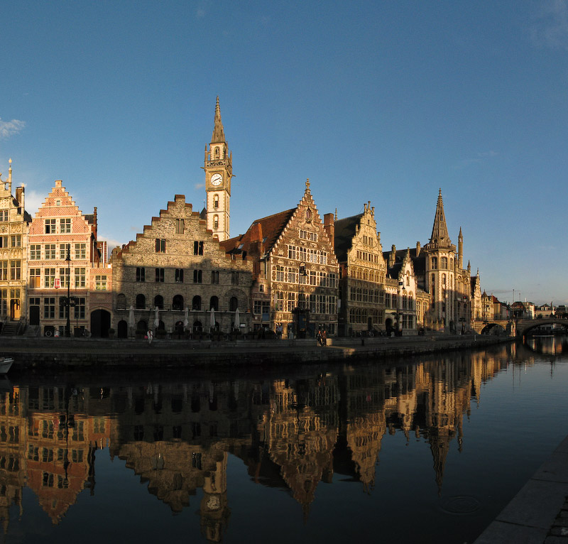 Ghent - Graslei and River Leie