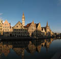 Ghent - Graslei and River Leie