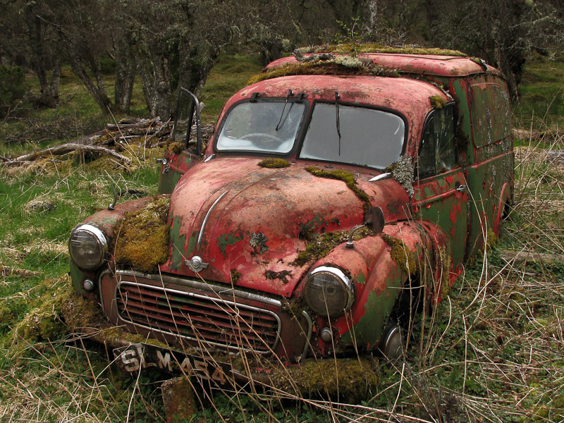 Old Morris Minor Van