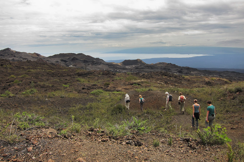 Walking down to Volcan Chico