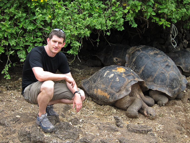 Getting close up with Giant Tortoises
