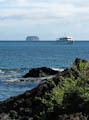 Galapagos Voyager off Bachas Beach