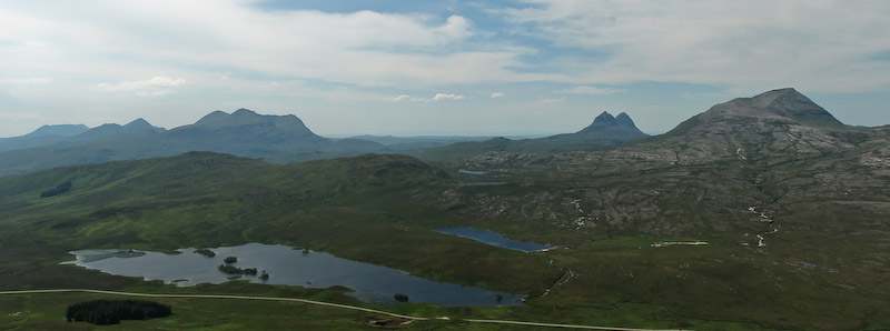 Assynt - Assynt Hills from Ben an Fhuarain