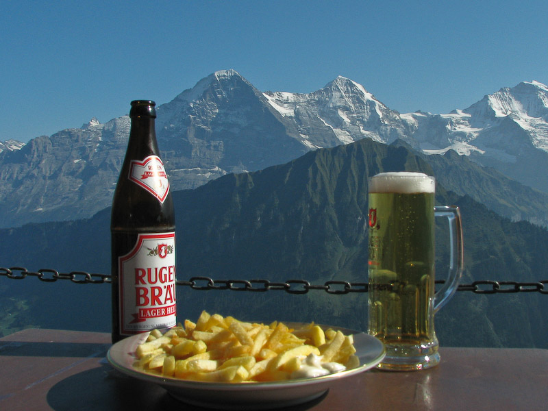 Beer, chips and a view