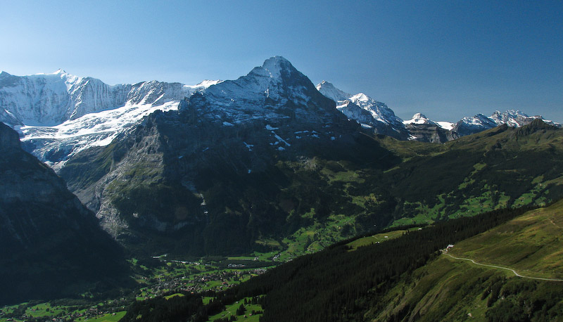 Grindelwald and the Eiger from First