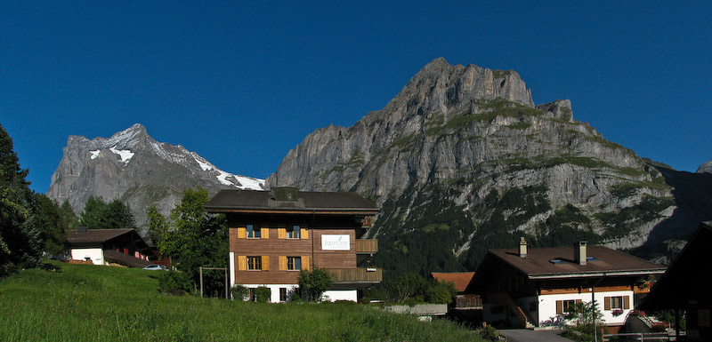 Hotel and Wetterhorn