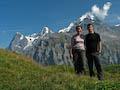 Jungfrau, Monch, Eiger from Murren