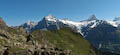Wetterhorn and Schreckhorn