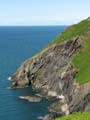 Cliffs on Dinas Head