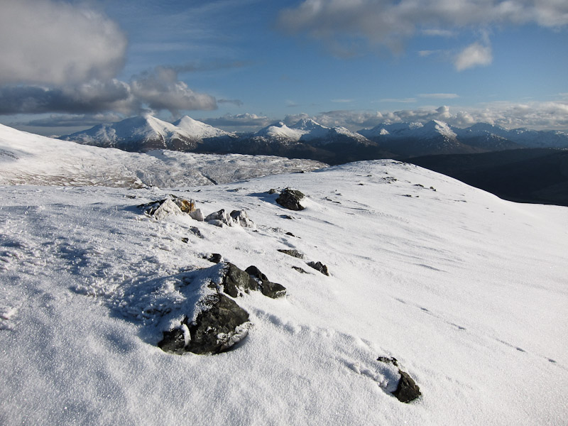 Crianlarich Munros from Beinn Chaorach